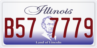 IL license plate B577779