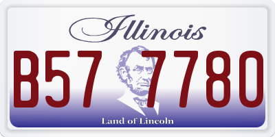 IL license plate B577780