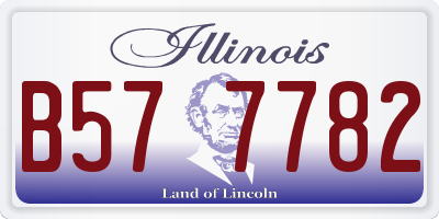 IL license plate B577782