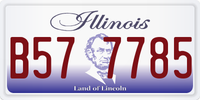 IL license plate B577785