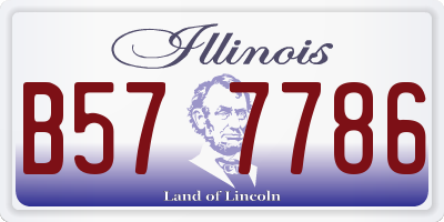 IL license plate B577786