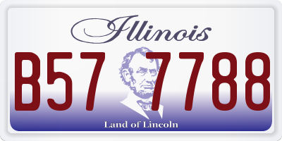 IL license plate B577788