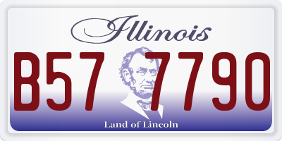 IL license plate B577790