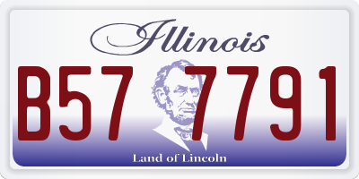 IL license plate B577791