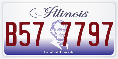 IL license plate B577797