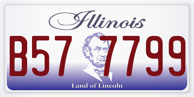 IL license plate B577799