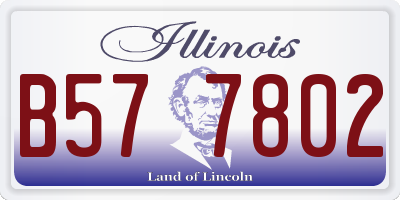 IL license plate B577802