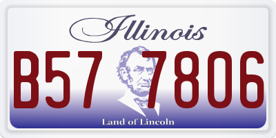 IL license plate B577806