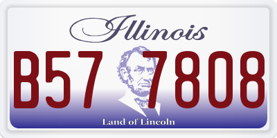IL license plate B577808
