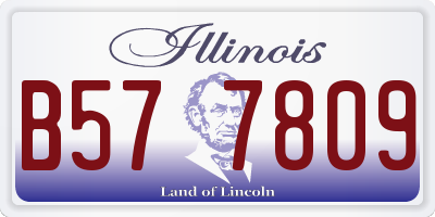 IL license plate B577809