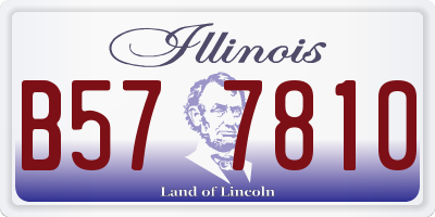 IL license plate B577810