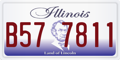 IL license plate B577811
