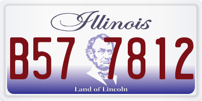 IL license plate B577812