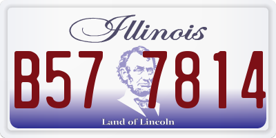IL license plate B577814