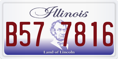IL license plate B577816