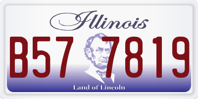 IL license plate B577819