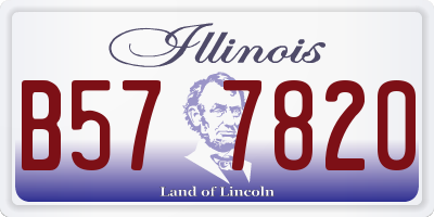 IL license plate B577820