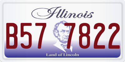 IL license plate B577822