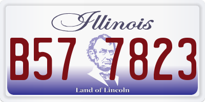 IL license plate B577823