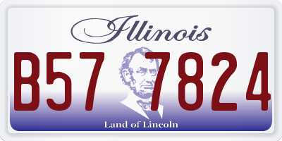 IL license plate B577824
