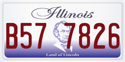 IL license plate B577826