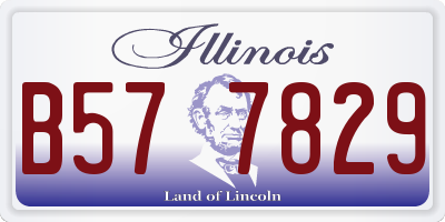 IL license plate B577829