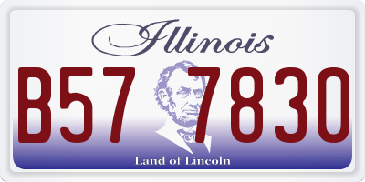 IL license plate B577830