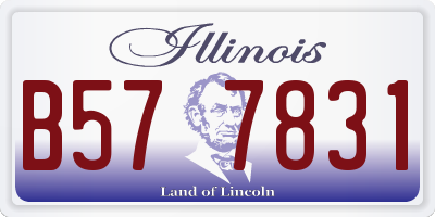 IL license plate B577831