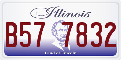 IL license plate B577832