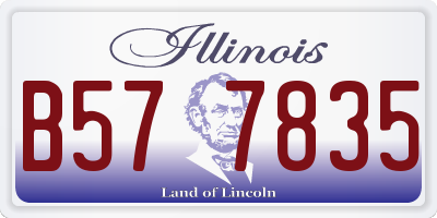 IL license plate B577835