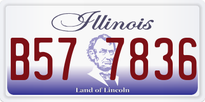 IL license plate B577836
