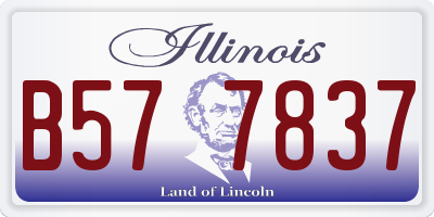IL license plate B577837