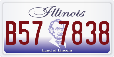 IL license plate B577838