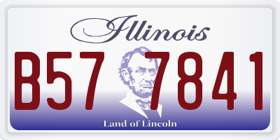 IL license plate B577841