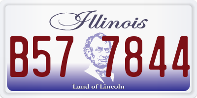 IL license plate B577844