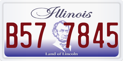 IL license plate B577845