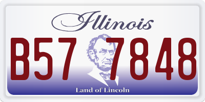IL license plate B577848