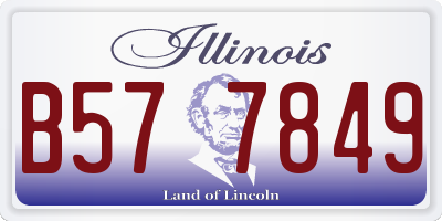 IL license plate B577849