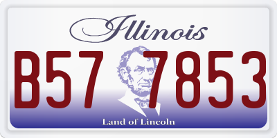 IL license plate B577853