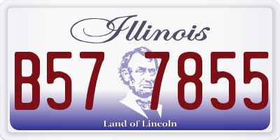 IL license plate B577855