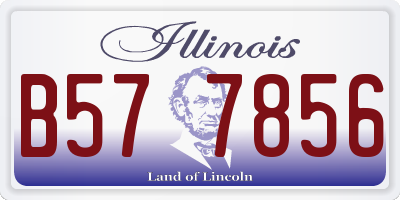 IL license plate B577856