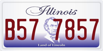 IL license plate B577857