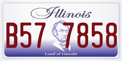 IL license plate B577858