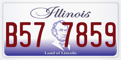 IL license plate B577859