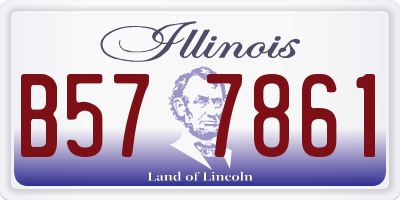 IL license plate B577861