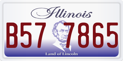 IL license plate B577865