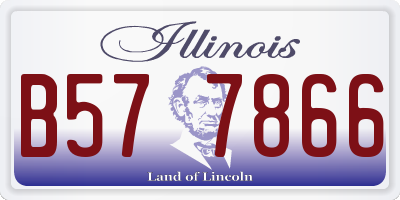 IL license plate B577866