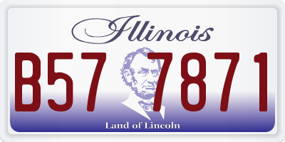 IL license plate B577871