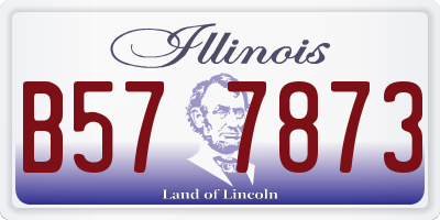 IL license plate B577873
