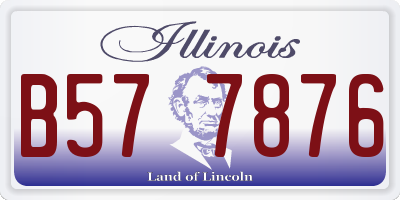 IL license plate B577876